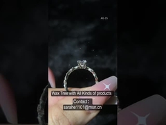 حلقه های 925 نقره ای CZ با عرض باند 2-3 میلی متر و شکل شیورون