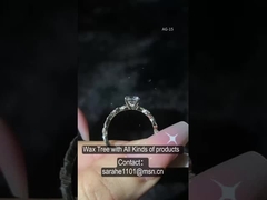 5حلقه نامزدي.5 ميلي متر مويسانيت گرد