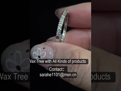 1.30g 925 CZ حلقه نامزدي رنگ نقره اي