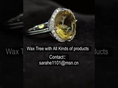 3.7g 925 حلقه سنگ نقره ای با سنگ سیترین PVD