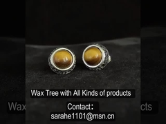 3.39 گرم گوشواره های چشم ببر دور روغن بیزل سیاه 925 نقره ای