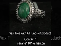 زنانه 925 حلقه سنگ نقره ای شکل تخم مرغ حلقه نامزدی مالاکیت