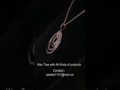 گردنبند رزگلد هندسی چهار لایه هشت ضلعی نقره 925 خیره کننده