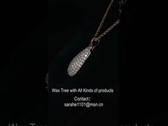 آویز اشکی نقره 925 با درخشش CZ