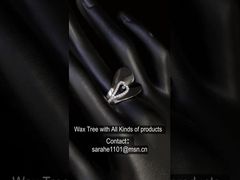 حلقه های نقره ای درخشان 925 CZ به شکل گلابی برش تابشی