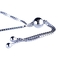 دستبند تنیس با زنجیر کشویی جواهرات S925 قابل تنظیم