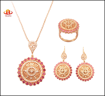 925 Silver Dangle Pendant Set With AAA Cz Stones Custom Logo Lobster Clap (سایت قلاده ای نقره ای با سنگ های AAA Cz)