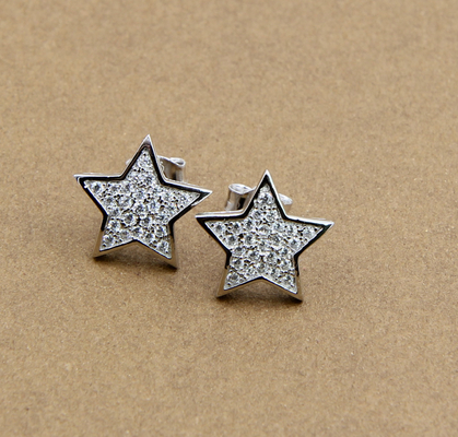 گوشواره ستاره ای استاد Twinkling Star 925 Sterling Silver Stud گوشواره های نقره ای استرلی برای هر روز Glamour گوشواره های نقره ای استرلی واقعی