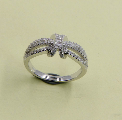 گره گرد / بیضی / مارکیز درجه AAA Zirconia مکعب پسر 925 استرلینگ نقره حلقه عروسی حلقه نقره حلقه های جمع آوری شده
