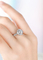 حلقه های الماس طلای 0.5 عیار 0.28 عیار 18 عیار حلقه های نامزدی خوشه ای ادواردین 2.9 گرم