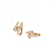 گوشواره الماس طلای 18 عیار VS Clarity 2.4 گرمی به شکل پیکان دو سر 0.16 عیار
