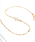 دستبند الماس طلای 18 عیار GDTC دستبند صلیب الماس 0.13 عیار برای زنان