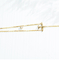 دستبند الماس طلای 18 عیار ODM 17 سانتی متری، سگک حلقه گرد 0.05 عیار