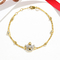 دستبند الماس طلای 18 عیار پیگ ملکه 0.22 عیار برای هدیه مهمانی