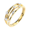 حلقه های الماس طلای 0.1 عیار 18 عیار در مقابل شفافیت 3 گرمی سبک نجیب