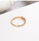 حلقه های الماس طلای 18 عیار پاپیون حلقه نامزدی موسانیت 0.3 عیار برای عروسی