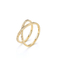 طلای 18 عیار زنانه با حلقه الماس 0.39 عیار به شکل حلقه برلیانت گرد